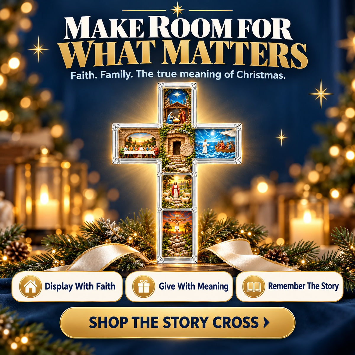 A meaningful Christmas focal point.